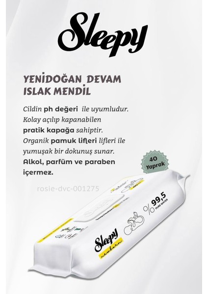 12 Al 11 Öde Sleepy Yenidoğan Devam Islak Bebek Bakım Havlusu 40'lı ve Rosıe