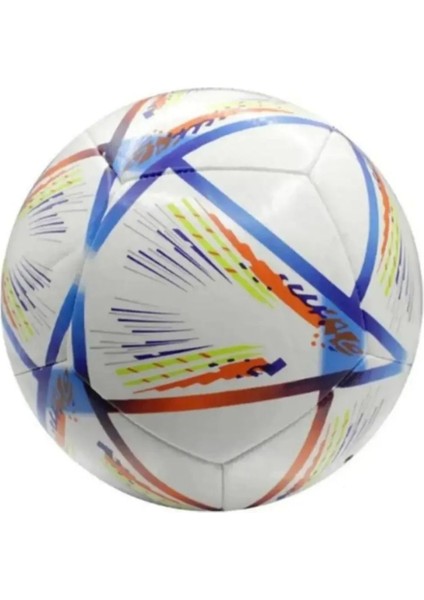 Katar Lazer Dikişli Futbol Topu Halı Saha Çim Saha Sporcu Top 420 Gram