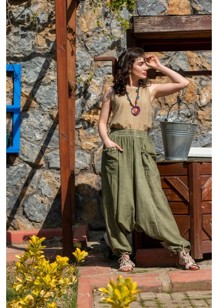Kolsuz Poplin Zeyno Bluz Toprak Tprk