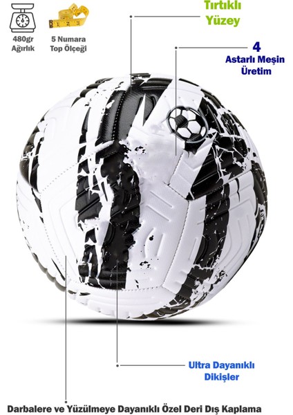 Yüksek Kalite Uefa Futbol Topu Patlamaz Halı Çim Beton Zemine Uygun Profesyonel Top Nairobi Model fiyatları