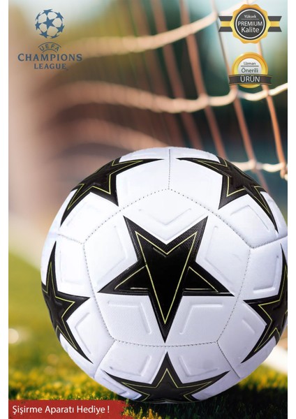 2025 Orijinal Uefa Şampiyonlar Ligi Dikişli Futbol Topu Halı Saha Çim Beton Zemin Maç/idman No:5