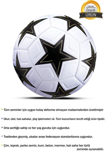 2025 Orijinal Uefa Şampiyonlar Ligi Dikişli Futbol Topu Halı Saha Çim Beton Zemin Maç/idman No:5 modelleri