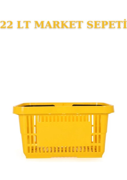 Sarı 22 Litre 10'lu Hafif ve Pratik Alışveriş Sepeti Seti fırsatları