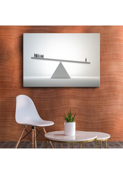 Avukat - Adalet Terazisi ve Hukuk Prensipleri Kanvas Tablo