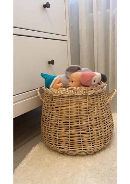 Şık Bej Hasır Sepet ile Evine Doğal ve Estetik Dokunuş fiyatları