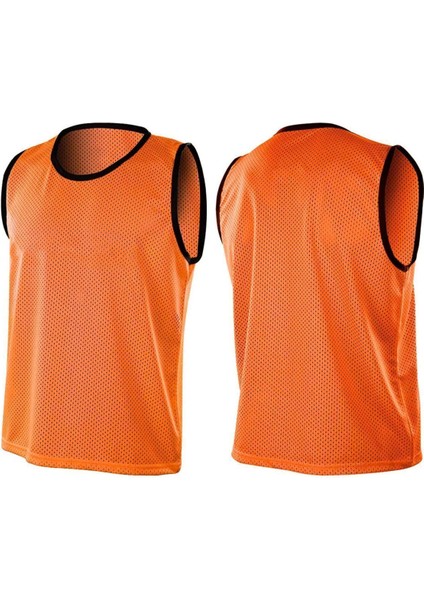Turuncu renk yetişkin beden delikli fileli 7 adet antreman yeleği halı saha ıdman ve maç yeleği fırsatları