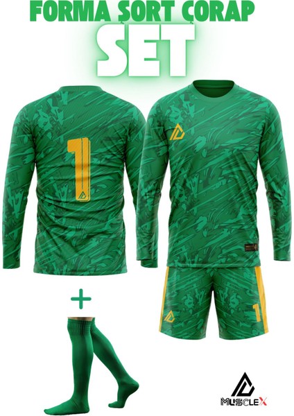Musclex kaleci forması forma şort çorap set goalkeeper jersey kaleci set forma şort çorap msx5432f