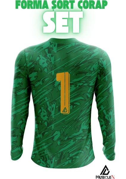 Musclex kaleci forması forma şort çorap set goalkeeper jersey kaleci set forma şort çorap msx5432f