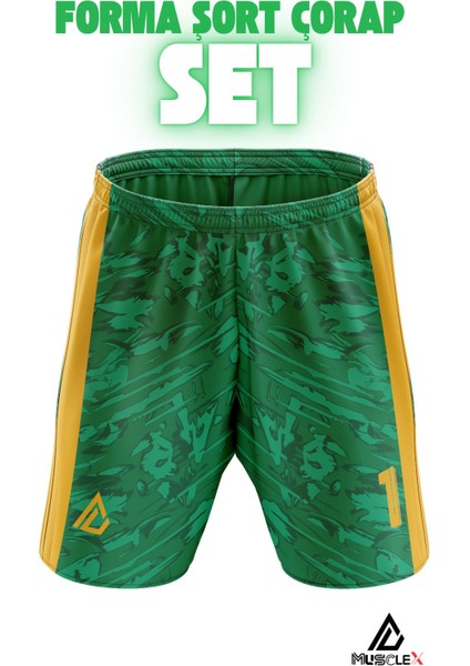 Musclex kaleci forması forma şort çorap set goalkeeper jersey kaleci set forma şort çorap msx5432f