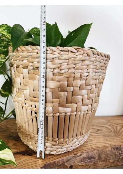 Şık Orta Boy Sarı Hasır Sepet, Ev ve Dekor İçin Harika Bir Seçenek fiyatları