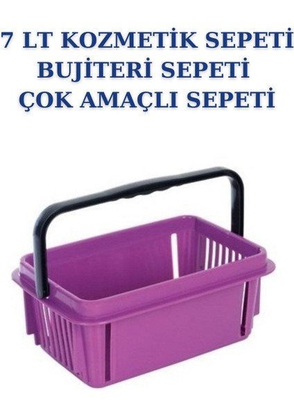 Mor 2'li 7 Litre Çok Amaçlı Plastik Sepetler, Şık ve Düzenleyici Saklama Çözümleri fiyatları
