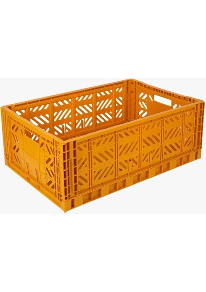 Katlanabilir Sarı Saklama Kutusu, Pratik ve Dayanıklı, 60x40 cm