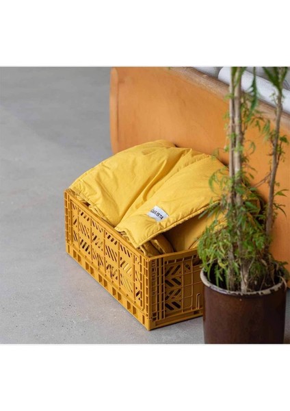 Katlanabilir Sarı Saklama Kutusu, Pratik ve Dayanıklı, 60x40 cm indirimleri