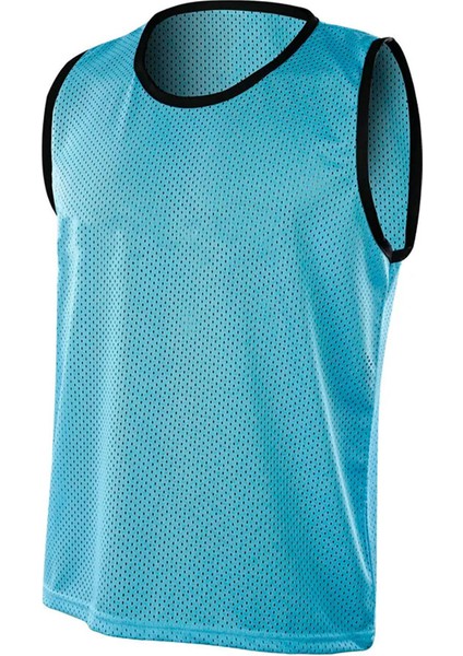 Mavi renk yetişkin beden delikli fileli 7 adet antreman yeleği halı saha ıdman ve maç yeleği fiyatları