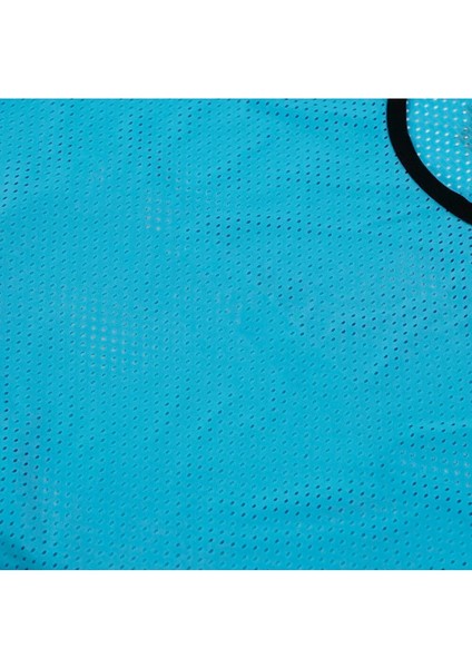 Mavi renk yetişkin beden delikli fileli 7 adet antreman yeleği halı saha ıdman ve maç yeleği indirimleri