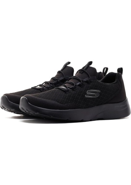 Dynamight 2.0-Real Smooth Memory Foam Womens Sneaker Black Lastik Bağcıklı Hafızalı Taban Kadın Günlük Spor Ayakkabı Siyah
