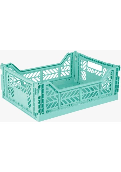 403014 Midibox Ocean Katlanabilir Plastik Kasa, Mavi, Tek Ebat