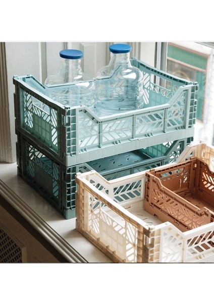 403014 Midibox Ocean Katlanabilir Plastik Kasa, Mavi, Tek Ebat indirimleri