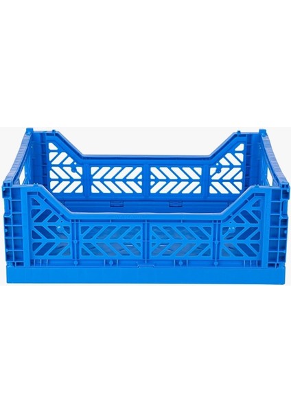 403014 Midibox Blue Katlanabilir Plastik Kasa, Mavi, Tek Ebat, Pratik ve Şık Saklama Çözümü fiyatları