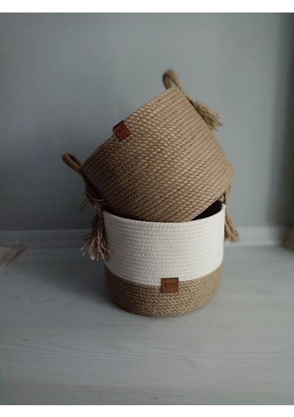 Ekru Hasır Sepet, Çok Amaçlı ve Şık Saklama Çözümü fiyatları