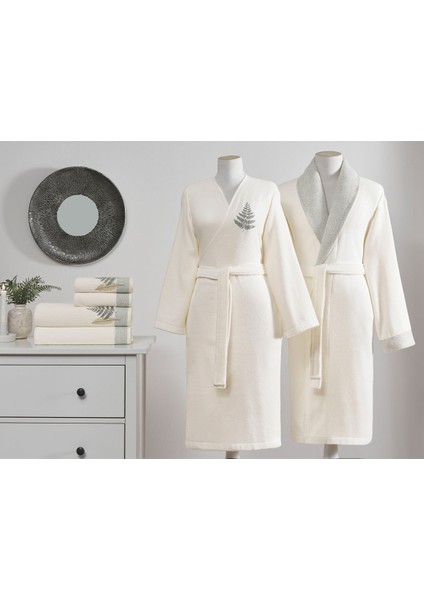 Cotton Bliss Aile Seti Yeşil-Krem M/l Beden modelleri