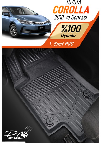 Toyota Corolla 2018- Sonrası 4d Havuzlu Paspas Takımı