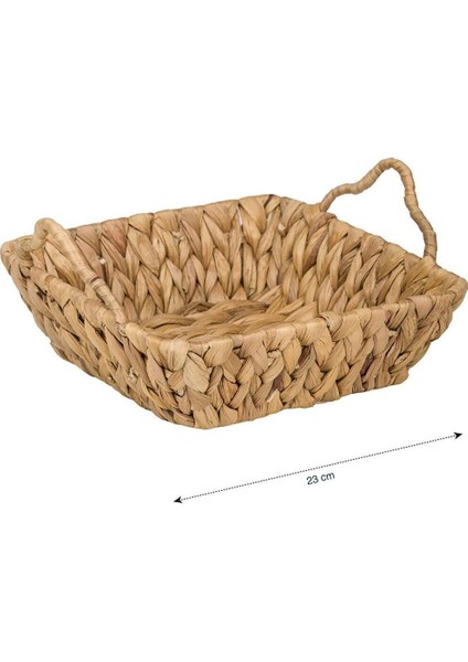 Şık Hasır Sepet, 23 cm, Taupe Kahverengi, Pratik Ev Dekoru Aksesuarı fırsatları