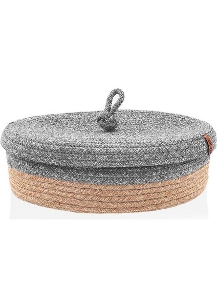 Bambu Oval Sepet Gri 35x24x12 cm, şık ve fonksiyonel ev düzenleme ürünü fiyatları