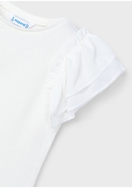 Mayoral Kız Çocuk Fırfırlı Tişört indirimleri