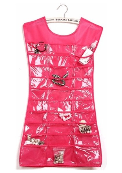 Çift Traflı Elbise Şeklinde Takı Organizeri 00692 ( Lisinya )