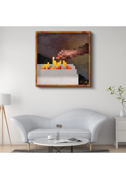 Minecraft - Match Piksel Kanvas Tablo