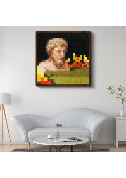 Minecraft - Bust Piksel Kanvas Tablo