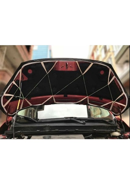 Transit 2002-2006 Model Uyumlu Arası Araç Için Kaput Koruyucu Beyaz Şeritli Maske fiyatları