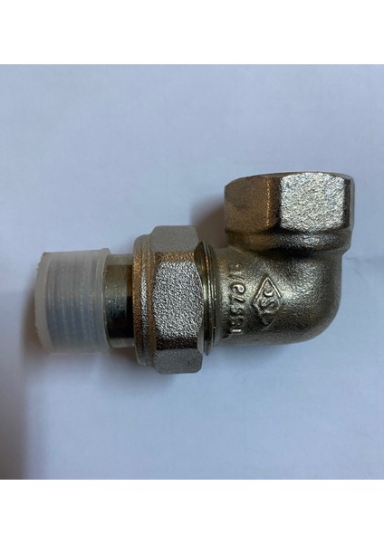 1/2" Köşe Radyatör Rekoru Nikelli