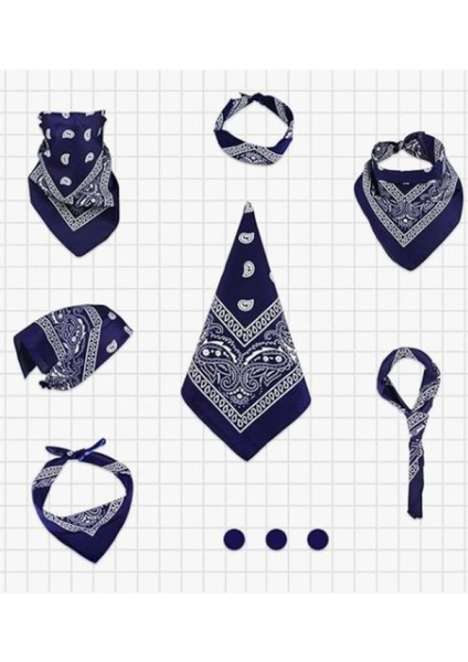 Şal Desenli, Etnik Desen Bandana Seti modelleri