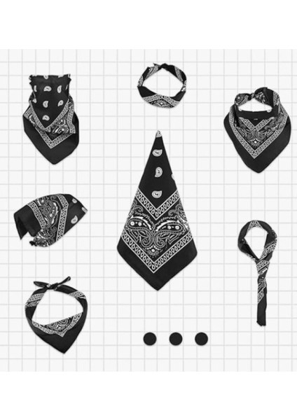 Şal Desenli, Etnik Desen Bandana Seti fırsatları