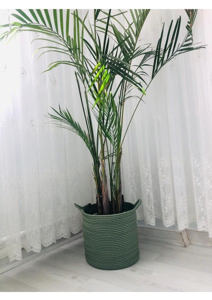 Haki Hasır Sepet Çok Amaçlı Düzenleyici ve Saksılık 25x25 fırsatları
