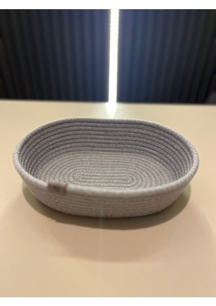 Gri Doğal Jüt Hasır Organizer Sepet - Şık ve kullanışlı depolama çözümü fiyatları