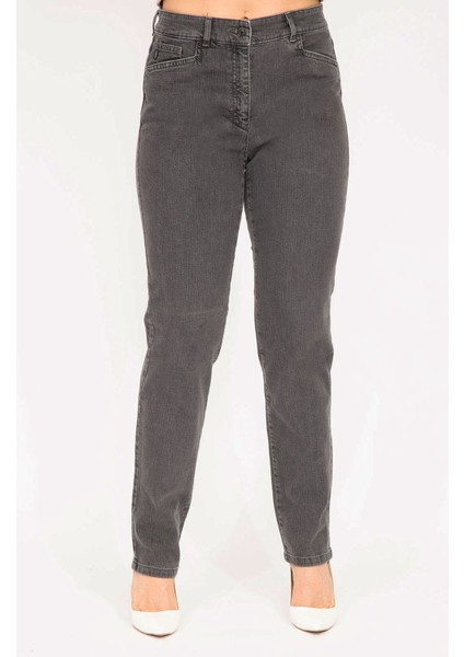 Kadın Antrasit 5 Cep Likralı Kot Pantolon 65N35291 fırsatları