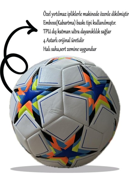 Şampiyonlar Ligi Özel Tasarım Istanbul 2024 Topu 480 Gram Sert Zemin Futbol Topu fiyatları