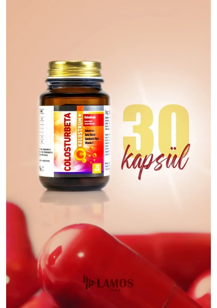 Colosturbeta Multivitamin 30 Kapsül – Kolostrum + Vitamin