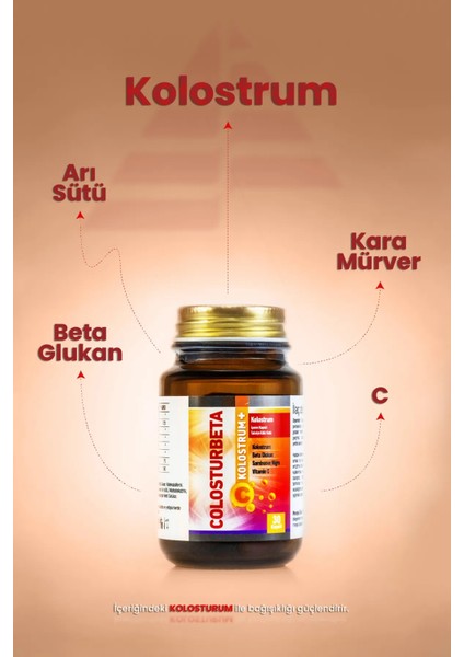 Colosturbeta Multivitamin 30 Kapsül – Kolostrum + Vitamin
