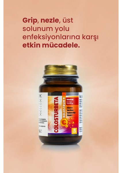 Colosturbeta Multivitamin 30 Kapsül – Kolostrum + Vitamin