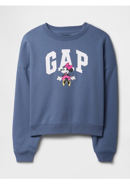 Kadın Mavi Gap Logo Disney Sweatshirt fiyatları