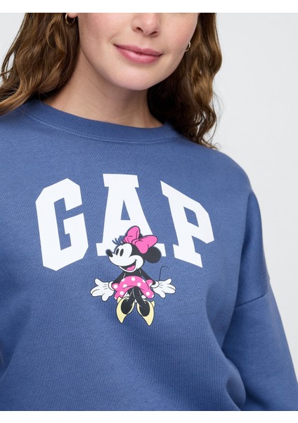 Kadın Mavi Gap Logo Disney Sweatshirt modelleri