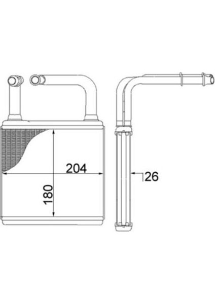 Knecht AH78000S Kalorifer Radyatörü (230×360) MB E320.E500.E55 Amg (ENO:8FH351311194)