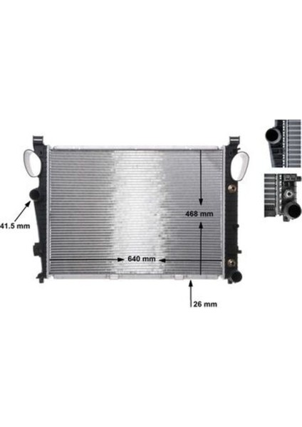 Knecht CR304000S Su Radyatörü (640×468×26) W220 W221 S 280 S 320 S 350 M 112.922 (ENO:8MK376712594)