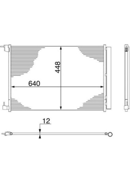 Knecht AC412000S Klima Radyatörü (840×550) Mercedes W205 (ENO:8FC351302604)