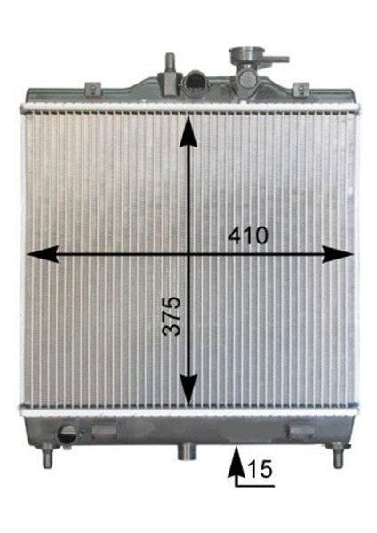Orıs BKI005016 Radyatör Brazing Kia Picanto 1.0-1.1 04 410X378X16