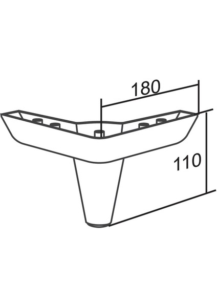 Mobilya Koltuk Kanepe Tv Ünitesi Destek Ayağı 11 cm Ahşap Desenli Ayakları 20'li Set fırsatları